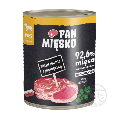 Pan Mięsko pies 800g wieprzowina jagniecina